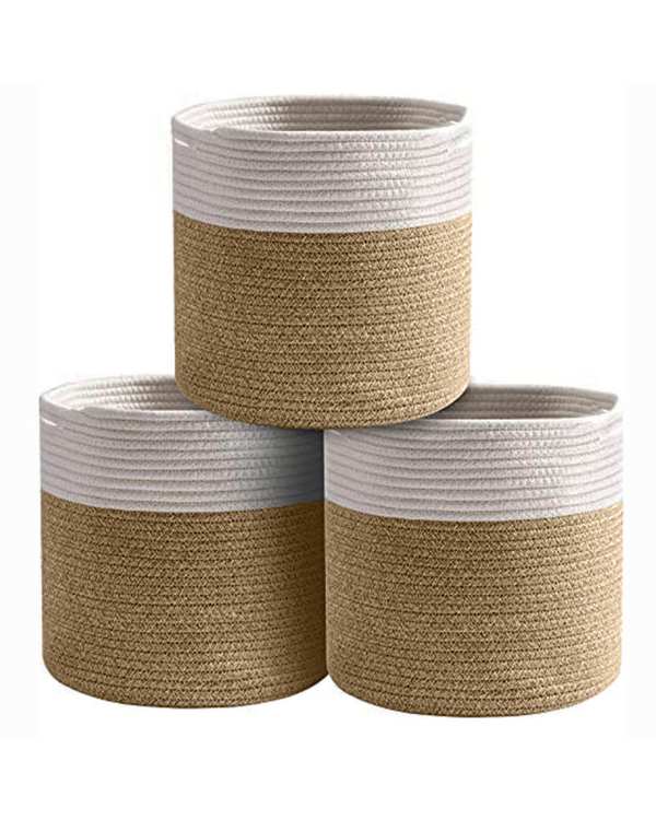 باکس نظم دهنده کرم تیره و سفید مدل s156 مجموعه 3 عددی