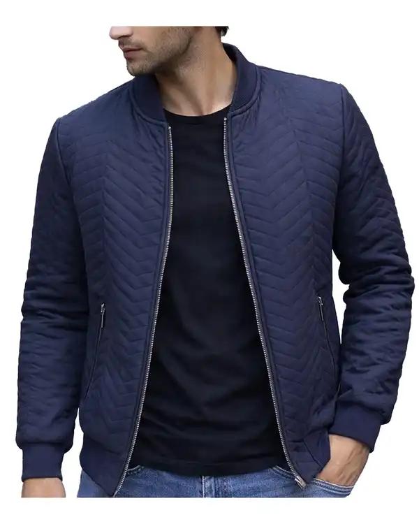 کاپشن مردانه ضد آب سرمه ای دیورسو Diverso مدل سوما کد 4855