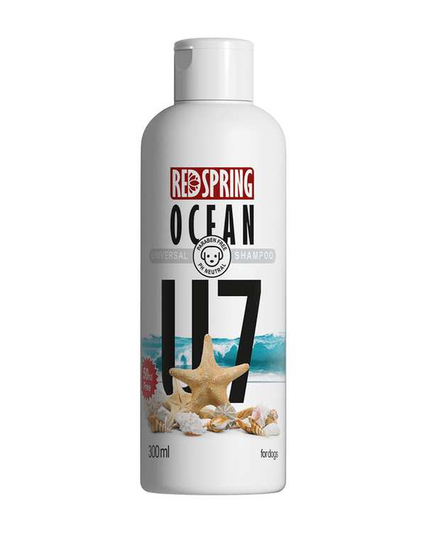 شامپو سگ رد اسپرینگ Red Spring مدل U7 مناسب برای انواع مو با عصاره اوشن 300ml