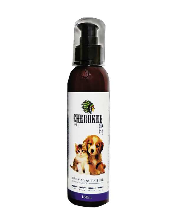 روغن امگا ماهی سگ و گربه چروکی Cherokee حجم 150ml