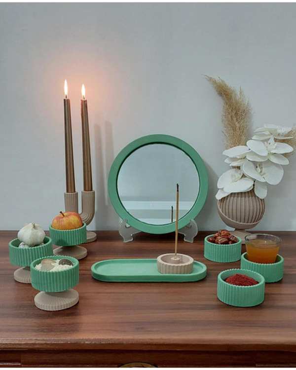 ست هفت سین ۱۱ تکه سبز ال سی سنگ Elsisang