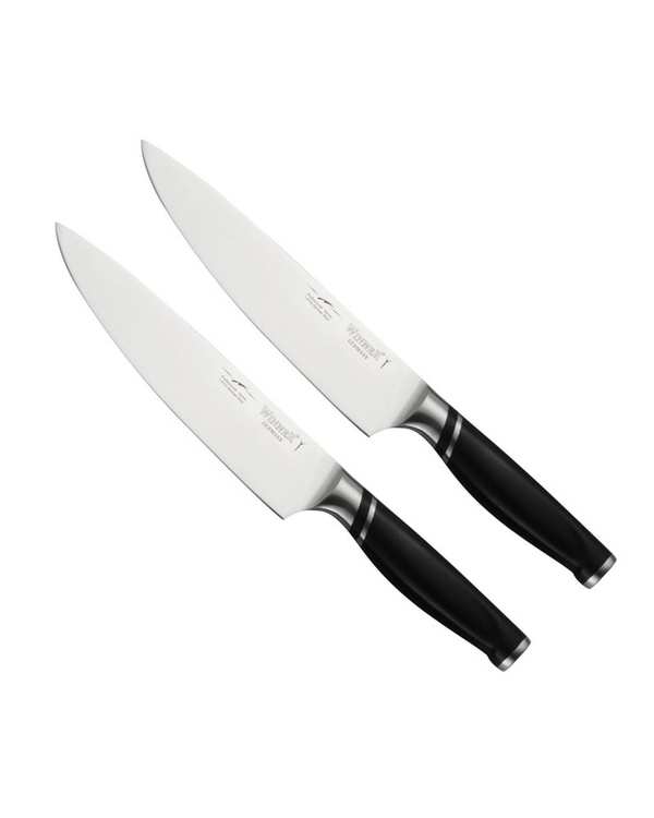 چاقو آشپزخانه مشکی وینر Winner مدل V09 مجموعه 2 عددی