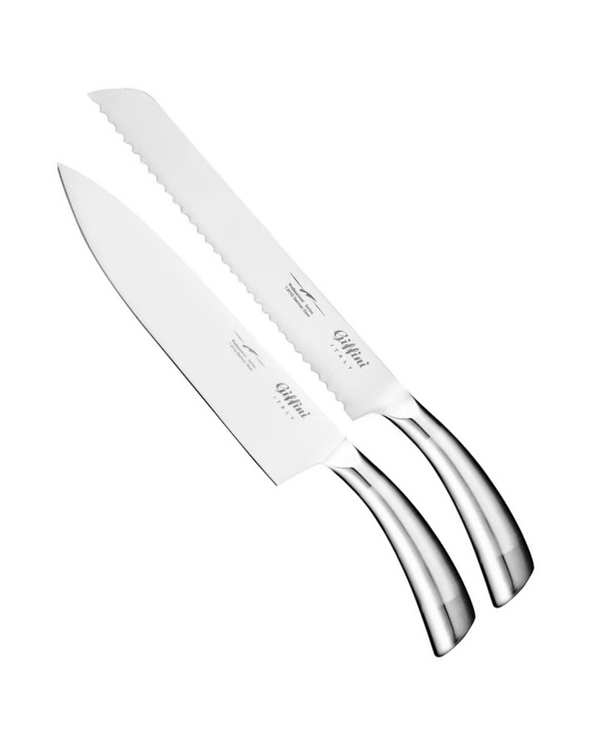 چاقو آشپزخانه استیل جی فی نی Giffini مدل N56 مجموعه 2 عددی