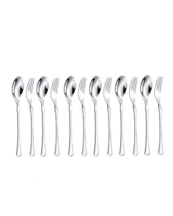 سرویس قاشق و چنگال 12 پارچه 6 نفره استیل جی فی نی Giffini مدل G10