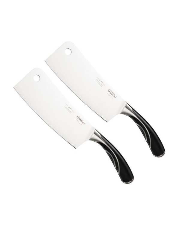 چاقو آشپزخانه مشکی جی فی نی GIFFINI مدل Q02 مجموعه 2 عددی