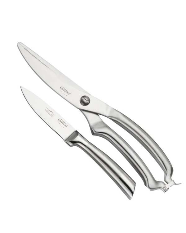 چاقو آشپزخانه استیل جی فی نی GIFFINI کد N46 مجموعه 2 عددی