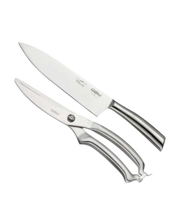 ست چاقو و قیچی آشپزخانه استیل جی فی نی GIFFINI مدل N20