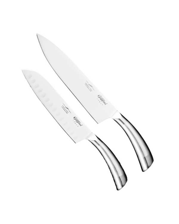 چاقو آشپزخانه استیل جی فی نی GIFFINI مدل N07 مجموعه 2 عددی
