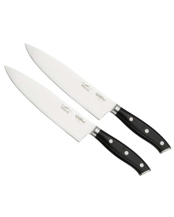 چاقو آشپزخانه مشکی جی فی نی GIFFINI مدل M80 مجموعه 2 عددی