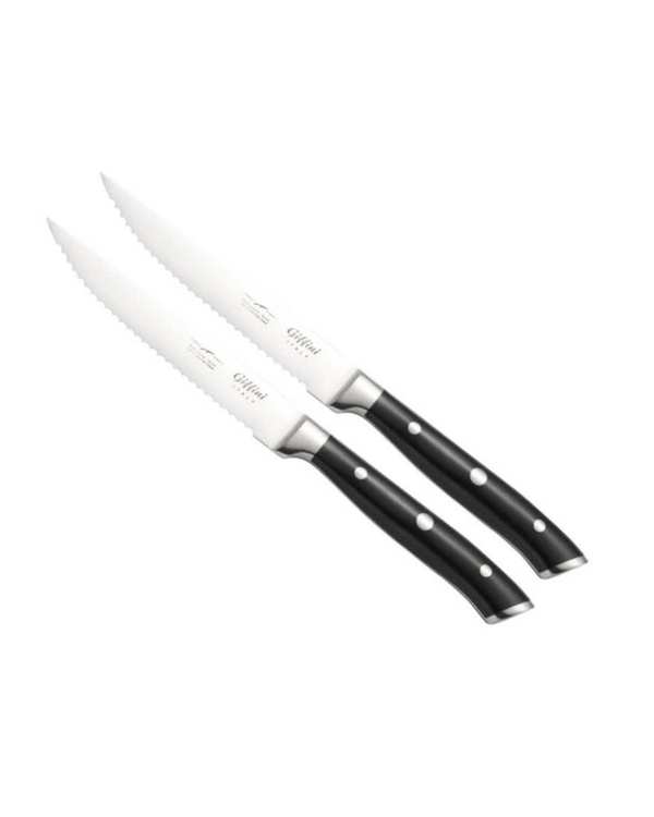 چاقو آشپزخانه مشکی جی فی نی GIFFINI مدل M51 مجموعه 2 عددی