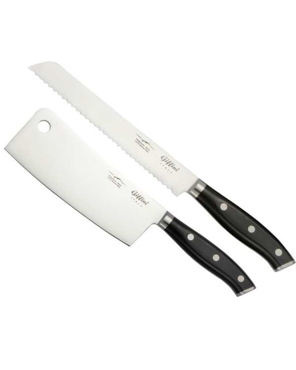 چاقو آشپزخانه مشکی جی فی نی GIFFINI مدل M21 مجموعه 2 عددی