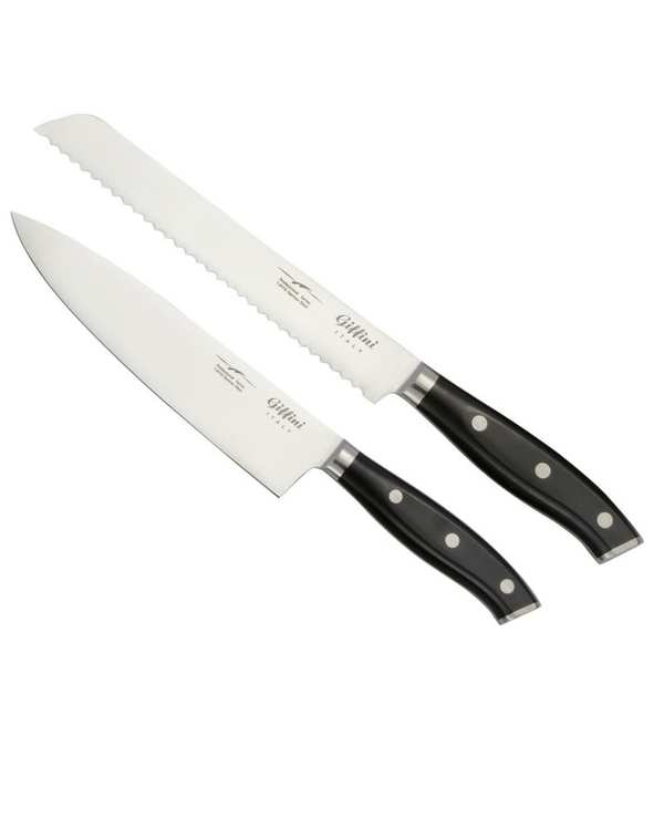 چاقو آشپزخانه مشکی جی فی نی GIFFINI مدل m04 مجموعه 2 عددی