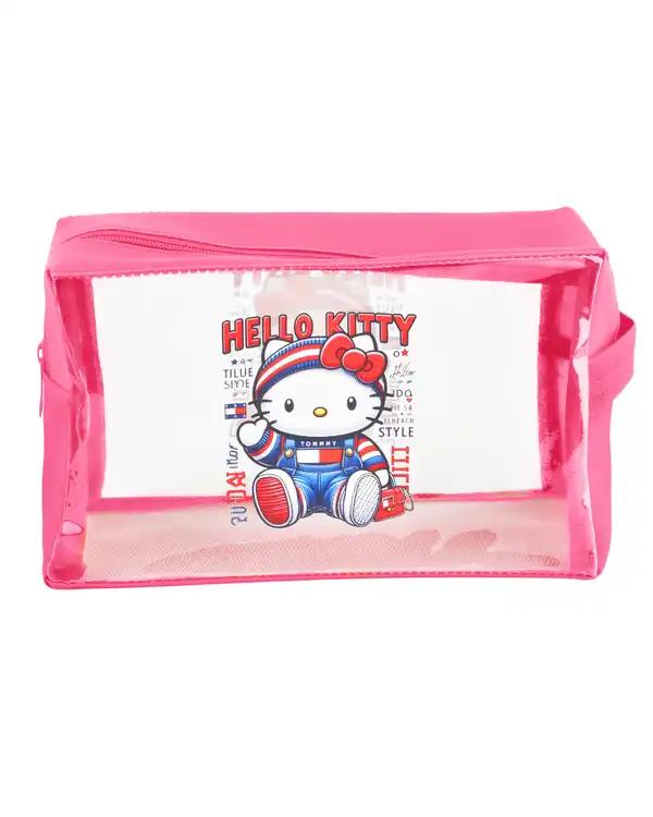 کیف لوازم آرایش صورتی مدل هلو کیتی