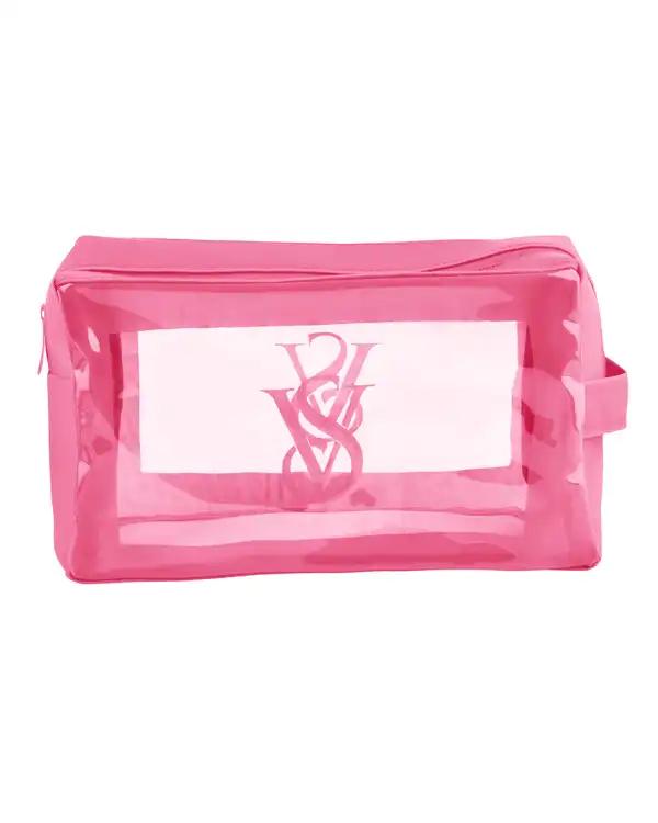 کیف لوازم آرایش صورتی مدل V