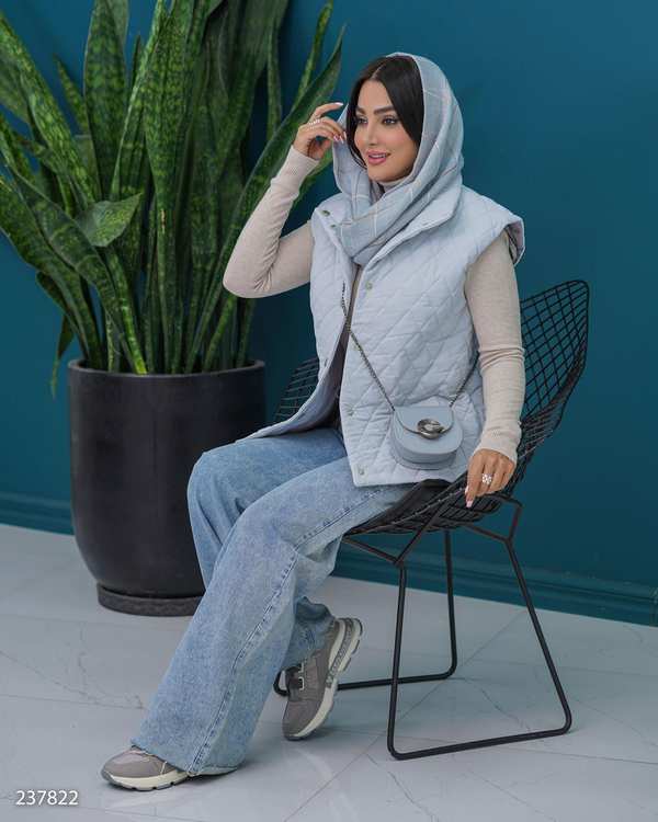 پافر زنانه آبی آسمانی السانا Elsana مدل تیوانا کد 2378