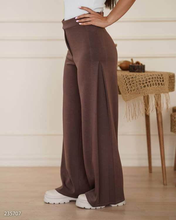 شلوار زنانه اویشو شکلاتی السانا Elsana مدل لیدو کد 2357