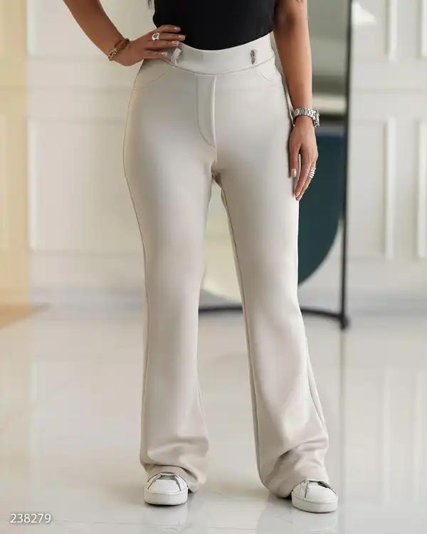 شلوار بوت کات زنانه اویشو استخوانی السانا Elsana مدل یاسیما کد 2382