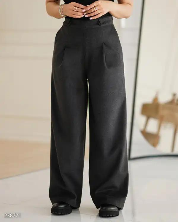 شلوار بگ زنانه فوتر جیر زغالی السانا Elsana مدل ماتیسا کد 2387