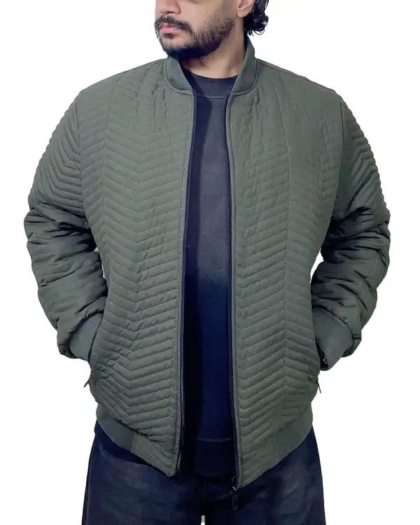 کاپشن خلبانی مردانه سبز ارتشی دیورسو Diverso مدل سوما کد 4859