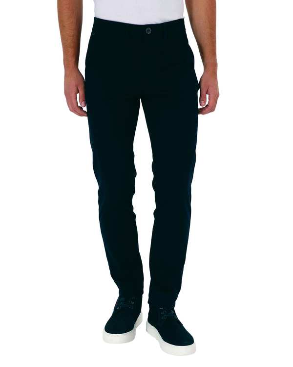 شلوار کتان مردانه راسته سرمه ای دیورسو Diverso طرح POLO کد 4860