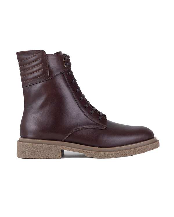 بوت چرم زنانه طبی قهوه ای برتونیکس Berttonix کد D 930