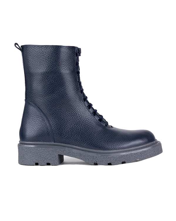 بوت چرم زنانه طبی سرمه ای برتونیکس Berttonix کد A-3020