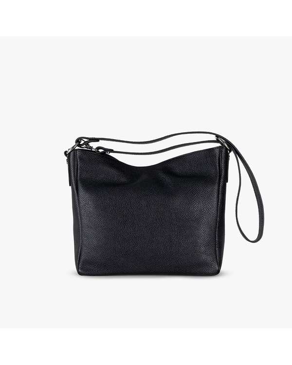 کیف دوشی چرم زنانه مشکی برتونیکس Berttonix کد 4044 - تصویر 2