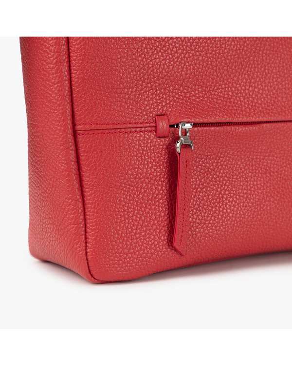 کیف دوشی چرم زنانه قرمز برتونیکس Berttonix کد 4044 - تصویر 4