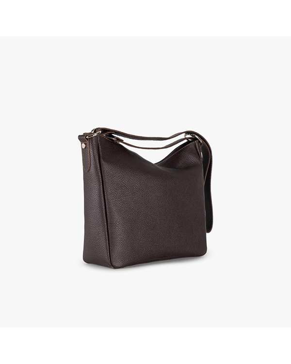کیف دوشی چرم زنانه قهوه ای برتونیکس Berttonix کد 4044 - تصویر 2