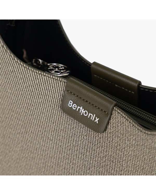 کیف دوشی زنانه سبز برتونیکس Berttonix کد R-25006 به همراه جاکارتی - تصویر 5