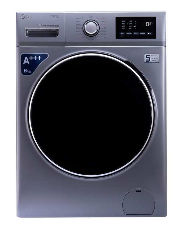 ماشین لباسشویی Power Inverter تیتانیوم جی پلاس Gplus مدل GWM-M822T.RW ظرفیت 8 کیلوگرم