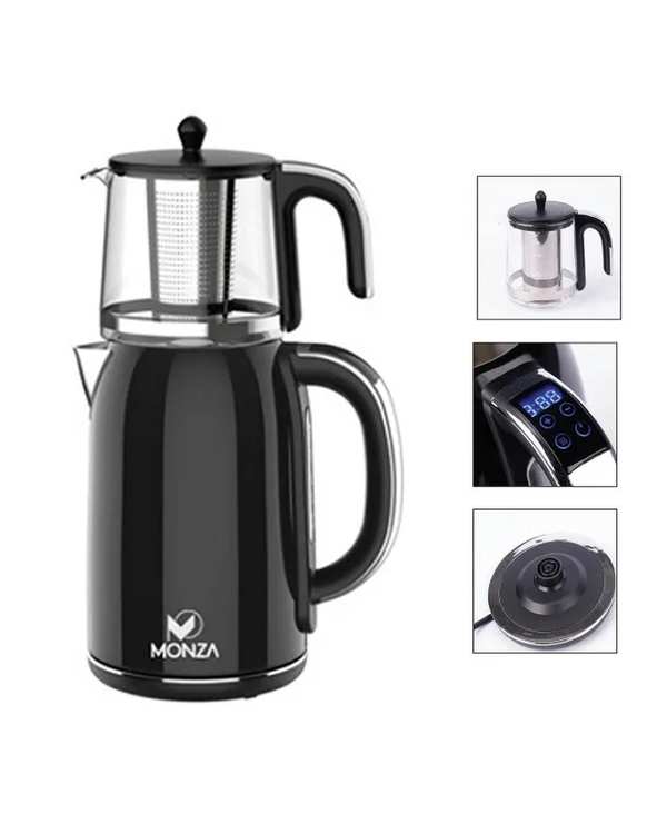 چای ساز مشکی مونزا Monza مدل M-TM7605