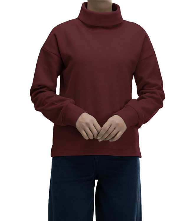 بلوز زنانه زرشکی سرژه Serge کد 243104