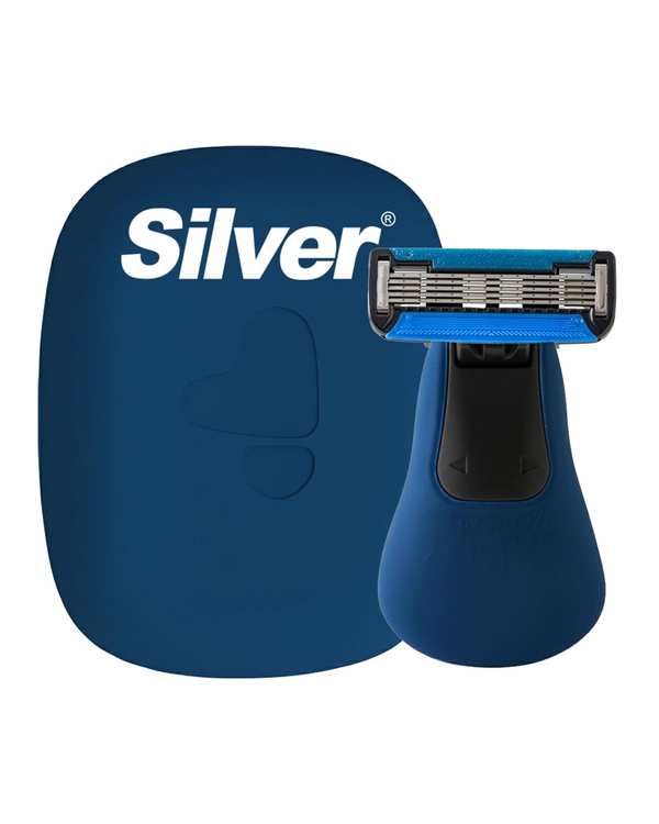 خودتراش 5 لبه سیلور Silver مدل Blaze5 GO دسته با 3 تیغ یدک و هاردباکس