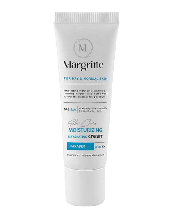 کرم مرطوب کننده و آبرسان قوی مارگریت Margritte مناسب پوست خشک و نرمال حجم 50ml
