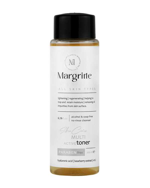 تونر مولتی اکتیو مارگریت Margritte مناسب انواع پوست حجم 200ml