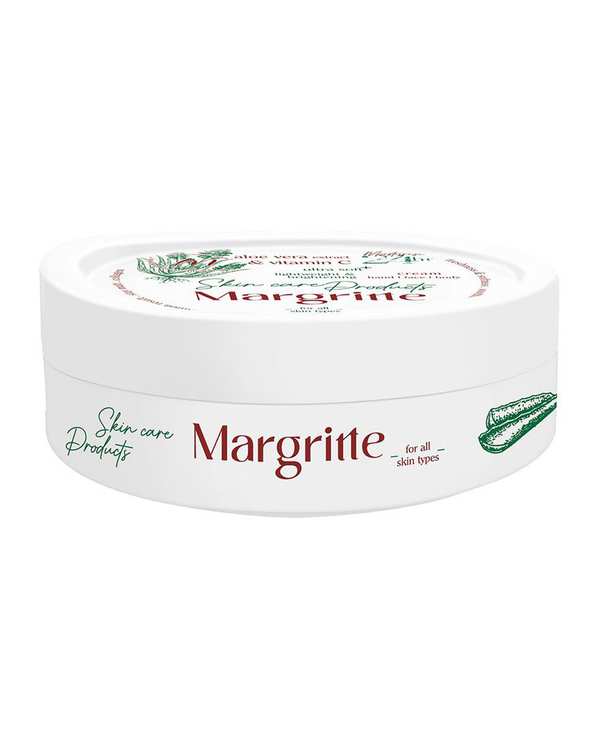کرم مرطوب کننده و آبرسان مارگریت Margritte حاوی عصاره آلوئه ورا و ویتامین C حجم 150ml