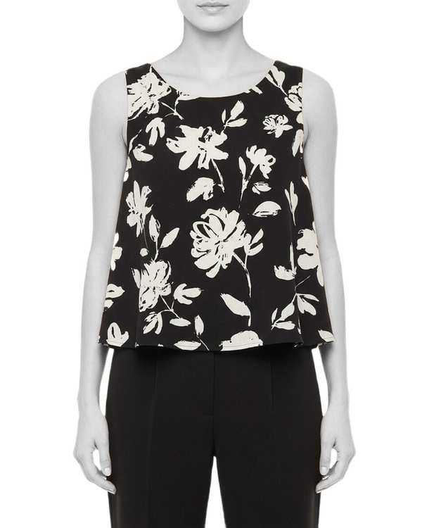 تاپ زنانه مشکی سفید سرژه Serge کد 202666