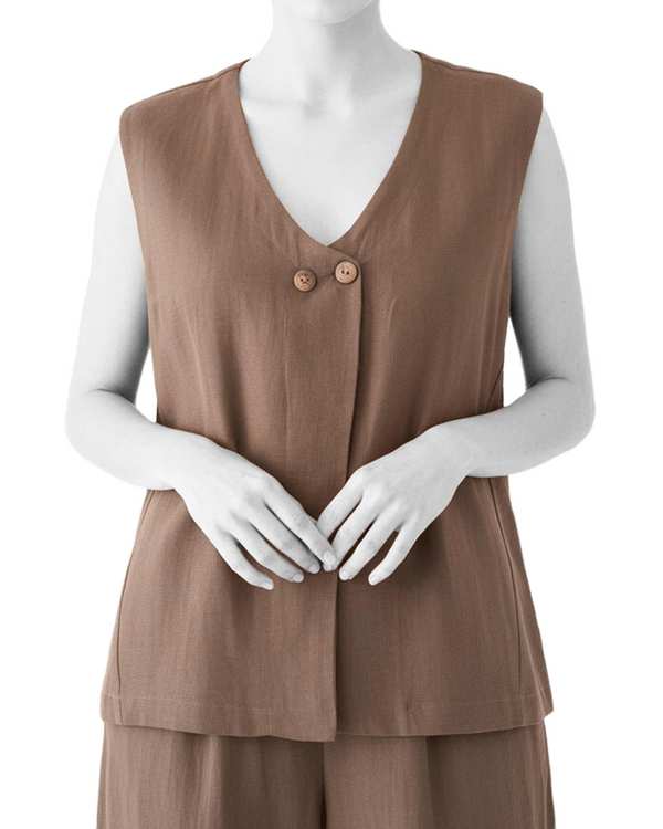 تاپ زنانه قهوه ای سرژه Serge کد 202672