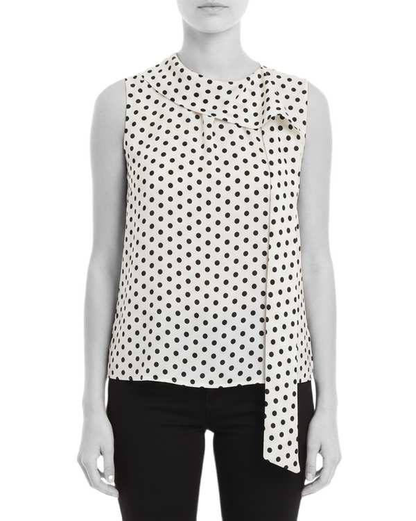 تاپ زنانه سفید مشکی سرژه Serge کد 202684