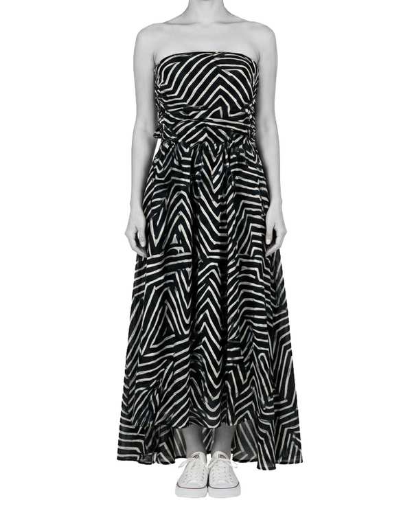 سارافون زنانه مشکی سفید سرژه Serge کد 205514