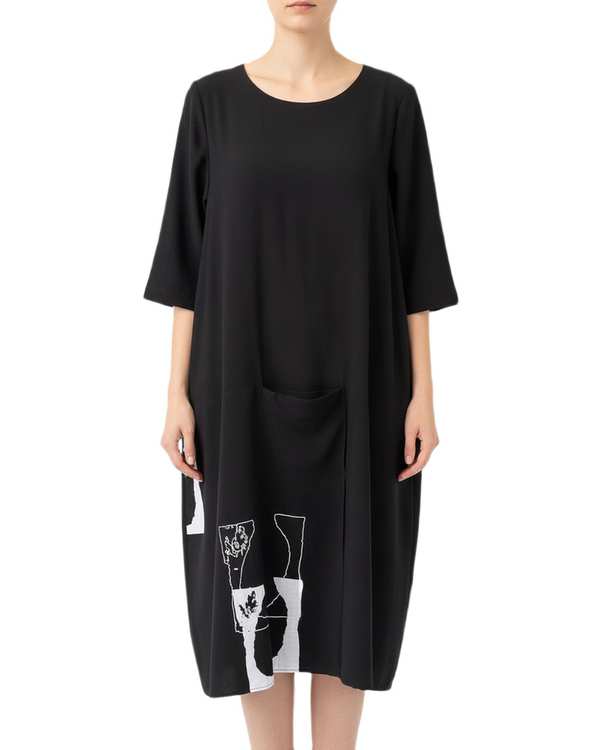 پیراهن زنانه مشکی سرژه Serge کد 206426