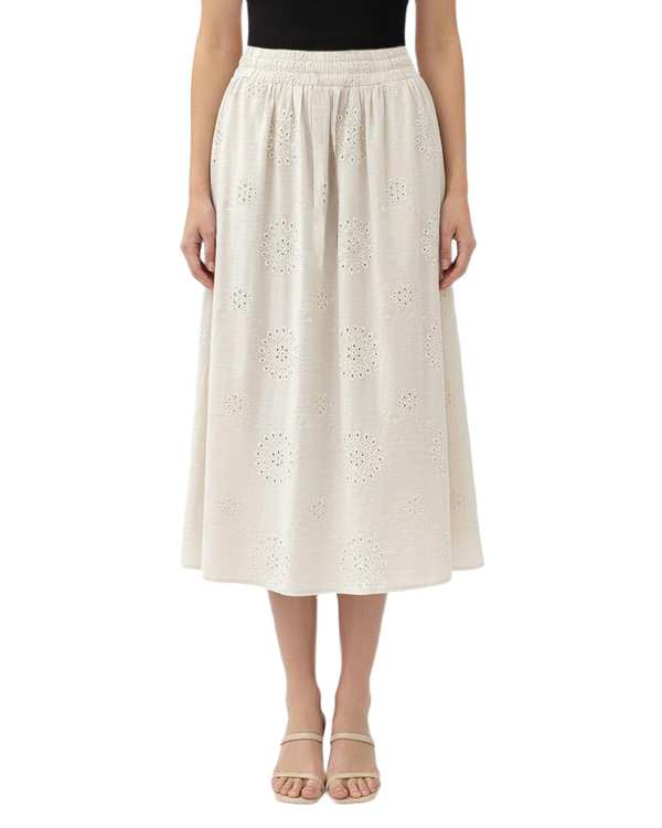 دامن زنانه کرم سرژه Serge کد 210238