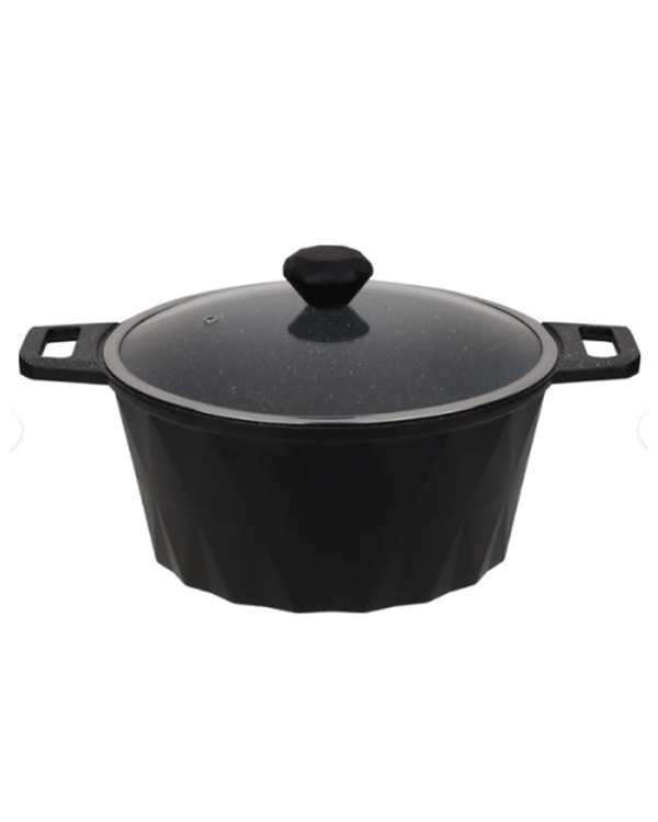 قابلمه مشکی تکنو Tecno مدل دایموند سایز 20