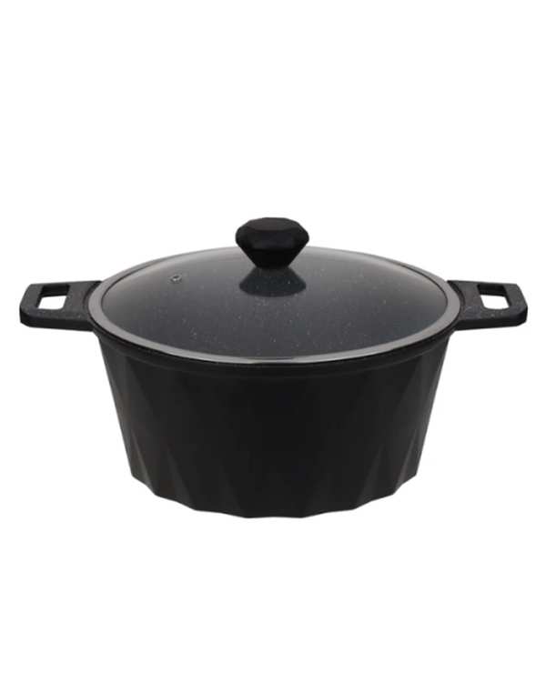 قابلمه مشکی تکنو Tecno مدل دایموند سایز 32