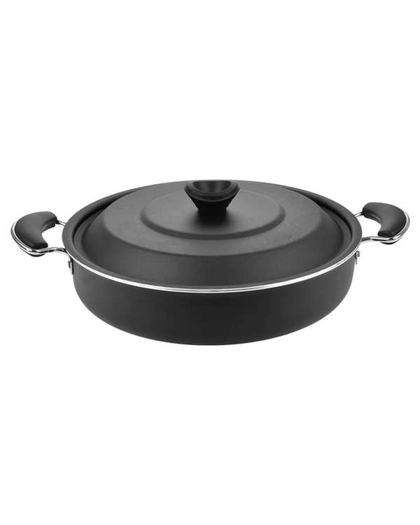 تابه دو دسته مشکی تکنو Tecno مدل آنتیک سایز 36