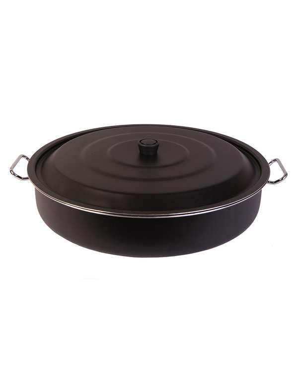 تابه دو دسته مشکی تکنو Tecno مدل آنتیک سایز 45