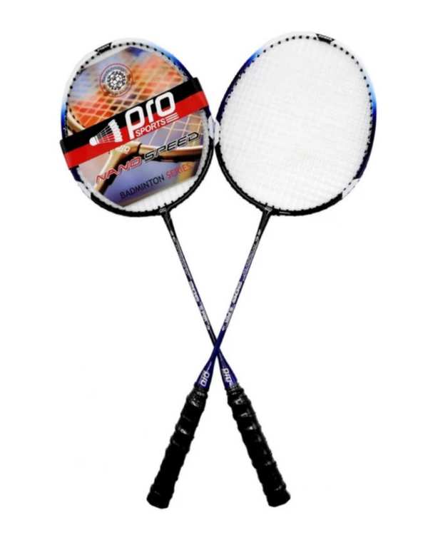 راکت بدمینتون سرمه ای مدل DF_258 بسته 2 عددی