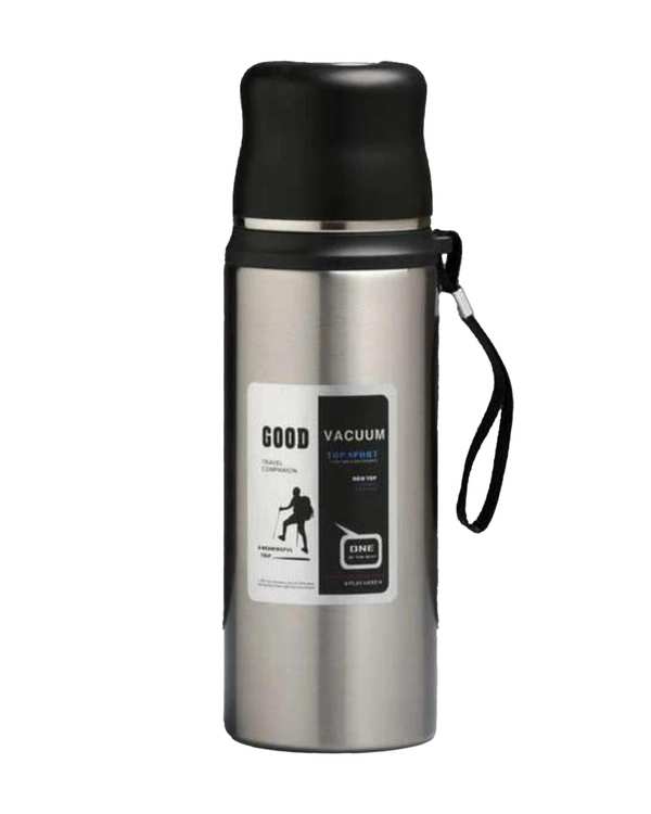 فلاسک کوهنوردی نقره ای مدل GOOD گنجایش 1 لیتر