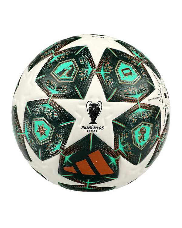 توپ فوتبال چرمی سبز کله غازی مدل چمپیونز لیگ 2025 سایز 5